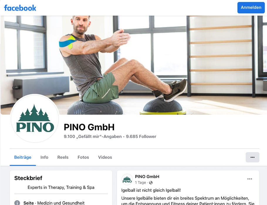 PINO auf Social Media