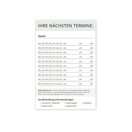 Terminzettel DIN A7